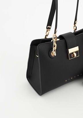 SİSLEY Siyah Kadın Kol Çantası