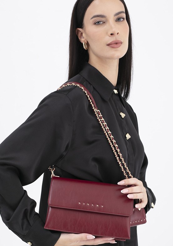 SİSLEY Bordo Kadın Kol Çantası