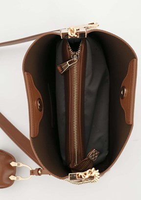 SİSLEY Kahverengi Kadın Kol Çantası