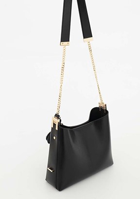 SİSLEY Siyah Kadın Kol Çantası