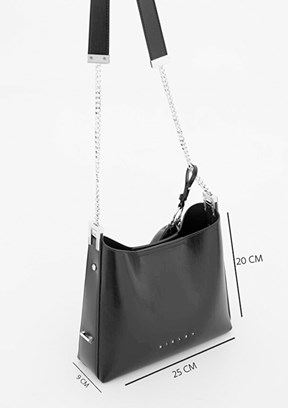 SİSLEY Siyah Kadın Kol Çantası