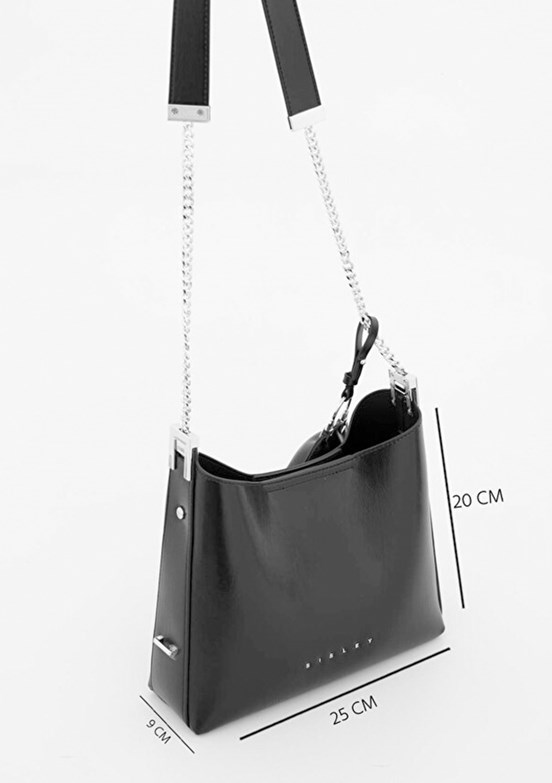 SİSLEY Siyah Kadın Kol Çantası