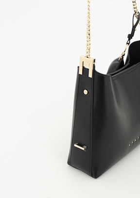 SİSLEY Siyah Kadın Kol Çantası