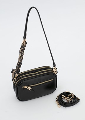 SİSLEY Siyah Kadın Kol Çantası