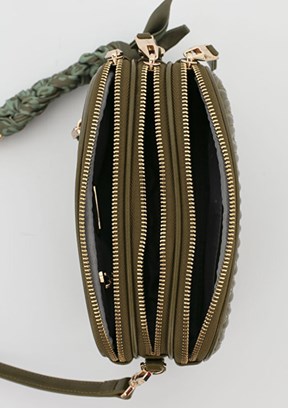 SİSLEY Haki Kadın Kol Çantası