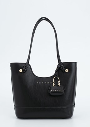 SİSLEY Siyah Kadın Kol Çantası