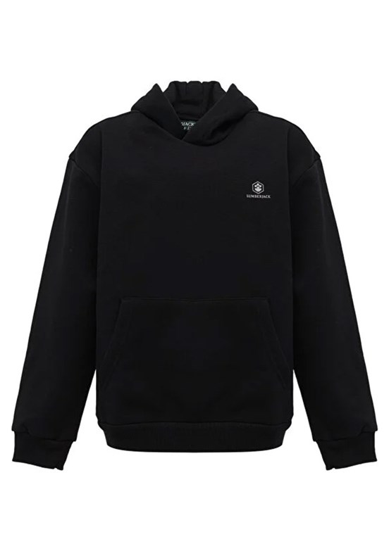 LUMBERJACK - 5W BL 17TPT97 5PR-TP - Erkek Çocuk Siyah Kapüşonlu Sweatshirt