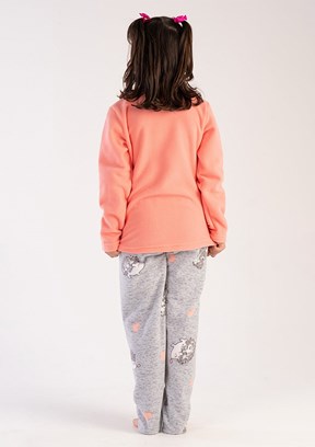 VİENETTA - 3030420275 Kız Çocuk Turuncu Pijama Takımı