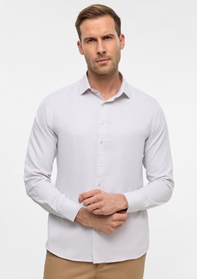 SÜVARİ - GM2025500495 Erkek Beyaz Slim Gömlek