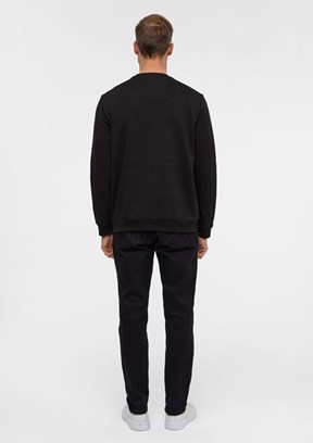 SÜVARİ - SW2013700023 Erkek Siyah Baskılı Sweatshirt
