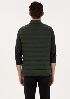 PİERRE CARDİN Erkek Yeşil Basic Yelek