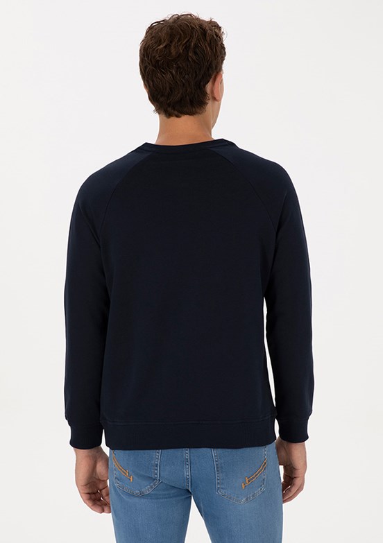 US POLO ASSN Erkek Lacivert Basic Sweatshirt