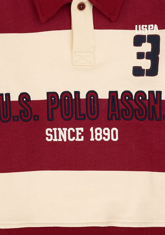 US POLO ASSN Erkek Çocuk Pembe Cropped Sweatshirt