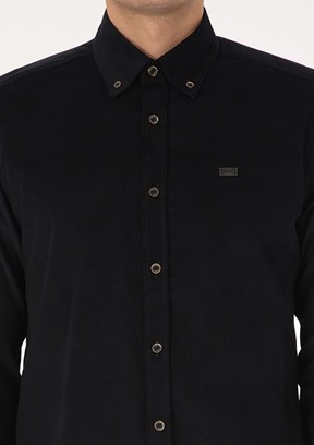 US POLO ASSN Siyah Erkek Uzun Kol Gömlek