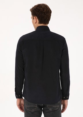 US POLO ASSN Erkek Siyah Uzun Kol Gömlek