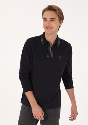 US POLO ASSN Erkek Siyah Comfort Sweatshirt