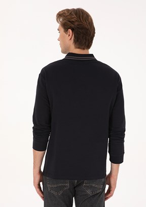 US POLO ASSN Erkek Siyah Comfort Sweatshirt