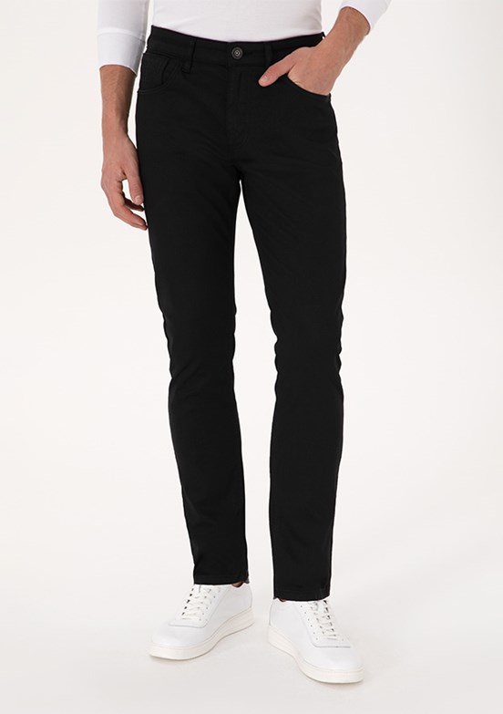 US POLO ASSN Erkek Siyah Slim Jean Pantolon