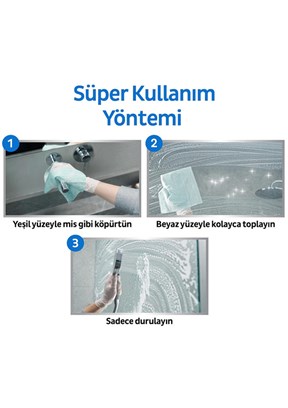 SLEEPY Easy Clean Süper Kireç Sökücü Yüzey Temizlik Havlusu&Mendili 30 Yaprak