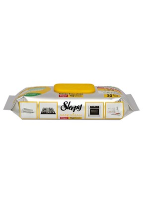 SLEEPY Easy Clean Süper Yağ Çözücü Yüzey Temizlik Havlusu&mendil 30 Yaprak