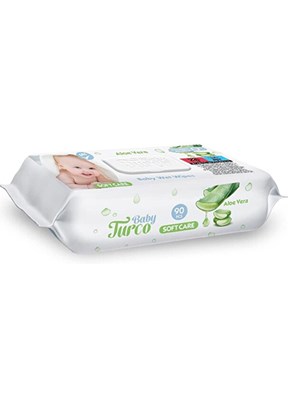 BABY TURCO Aloe Veralı Kapaklı Soft 90'lı Islak Mendil