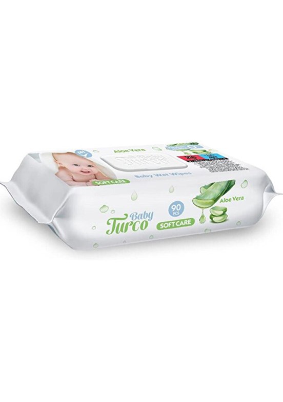 BABY TURCO Aloe Veralı Kapaklı Soft 90'lı Islak Mendil