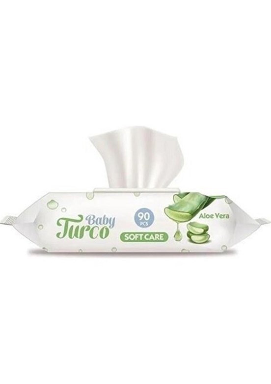 BABY TURCO Aloe Veralı Kapaklı Soft 90'lı Islak Mendil