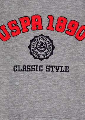 US POLO ASSN Erkek Çocuk Gri Comfort Sweatshirt