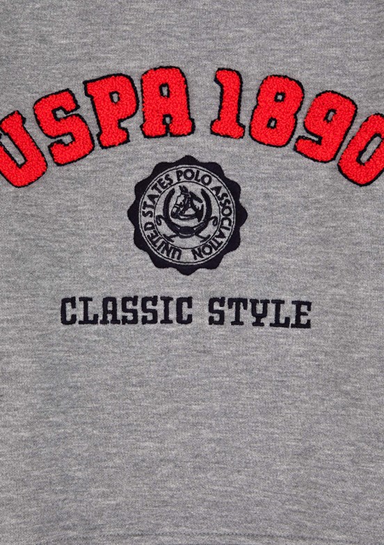US POLO ASSN Erkek Çocuk Gri Comfort Sweatshirt