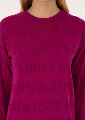 US POLO ASSN Kadın Mor Regular Kazak