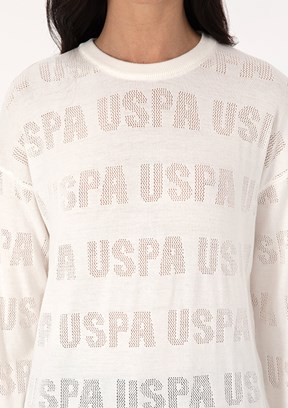 US POLO ASSN Beyaz Kadın Regular Kazak
