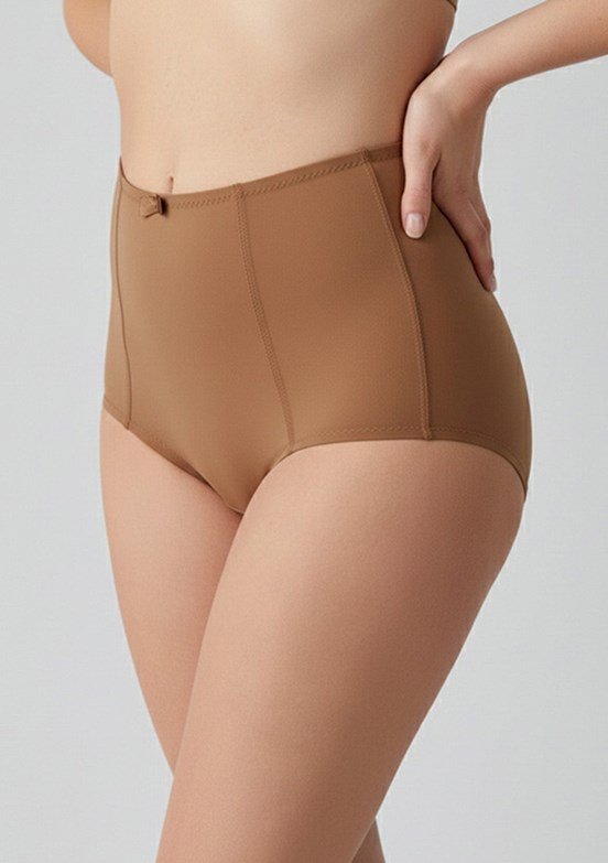 NEW BRA - 3693040000 Kadın Kahverengi Yüksel Bel Bato Külot