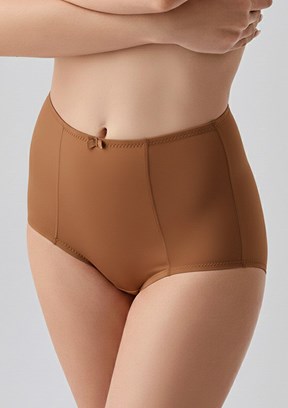 NEW BRA - 3693040000 Kadın Kahverengi Yüksel Bel Bato Külot