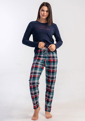VİENETTA Lacivert Kadın Pijama Takımı