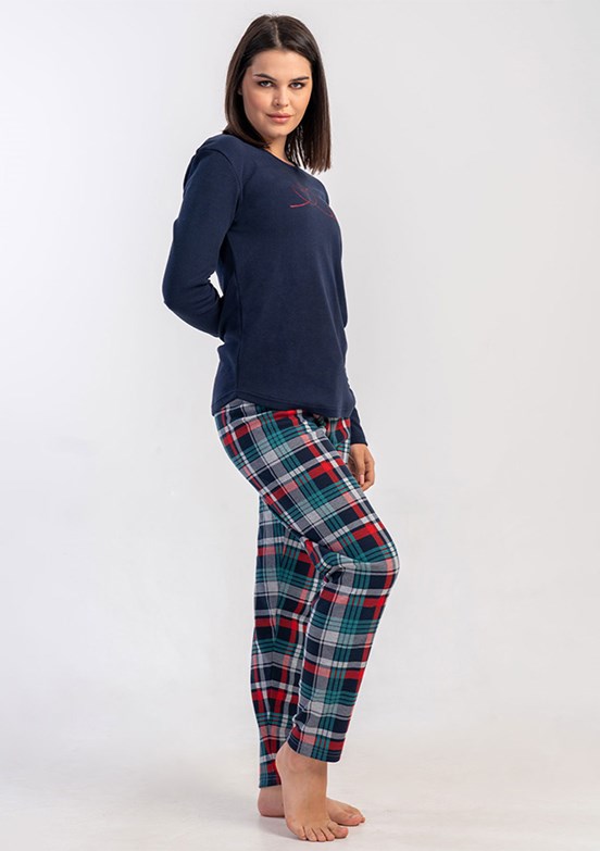 VİENETTA Lacivert Kadın Pijama Takımı