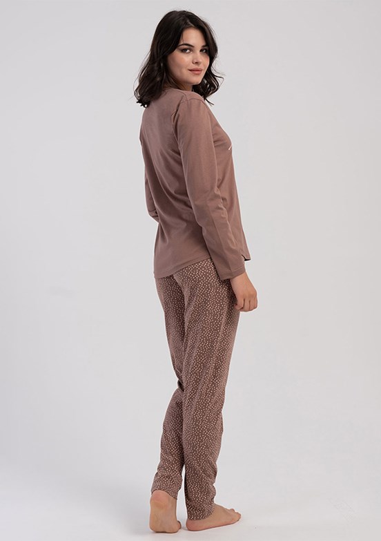 VİENETTA Kahverengi Kadın Pijama Takımı