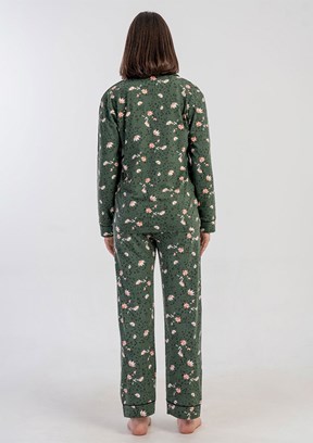 VİENETTA - 1617938947 Kadın Füme Pijama Takımı