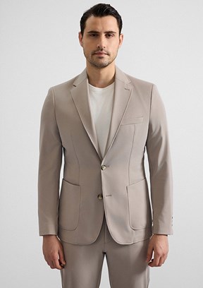 SÜVARİ - TK1006900381 Erkek Kahverengi Slim Takım Elbise