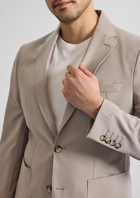 SÜVARİ - TK1006900381 Erkek Kahverengi Slim Takım Elbise