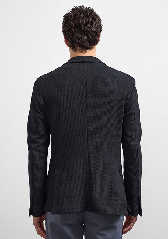 BACKANDBOND Siyah Erkek Mono Yaka Ceket