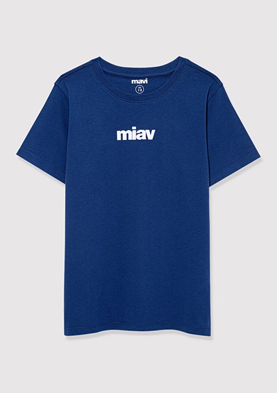 MAVİ - M6633270722 Erkek Çocuk Çok Renkli Baskılı T-Shirt