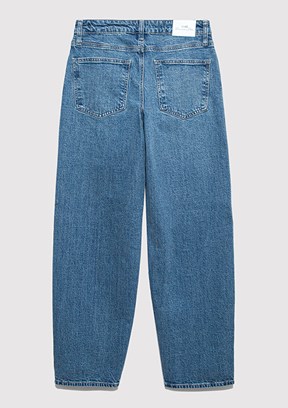MAVİ LEILA - M1010600-A1572 Kadın Çok Renkli Geniş Kesim Yüksek Bel Jean Pantolon
