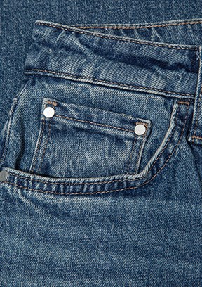 MAVİ LEILA - M1010600-A1572 Kadın Çok Renkli Geniş Kesim Yüksek Bel Jean Pantolon