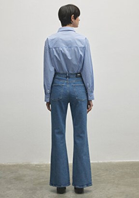MAVİ LOS ANGELES - M1010349-86463 Kadın Çok Renkli Yüksek Bel Jean Pantolon