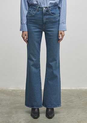 MAVİ LOS ANGELES - M1010349-86463 Kadın Çok Renkli Yüksek Bel Jean Pantolon