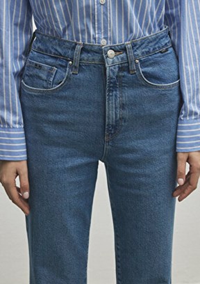 MAVİ LOS ANGELES - M1010349-86463 Kadın Çok Renkli Yüksek Bel Jean Pantolon