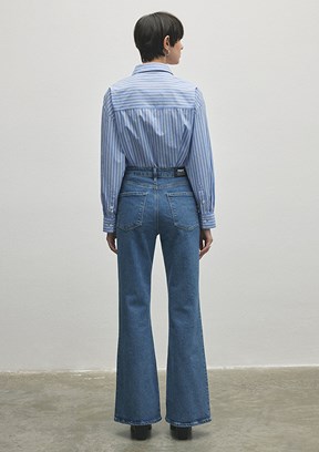 MAVİ LOS ANGELES - M1010349-86463 Kadın Çok Renkli Yüksek Bel Jean Pantolon