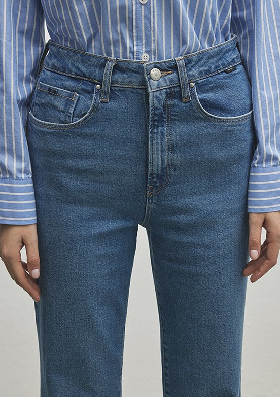 MAVİ LOS ANGELES - M1010349-86463 Kadın Çok Renkli Yüksek Bel Jean Pantolon