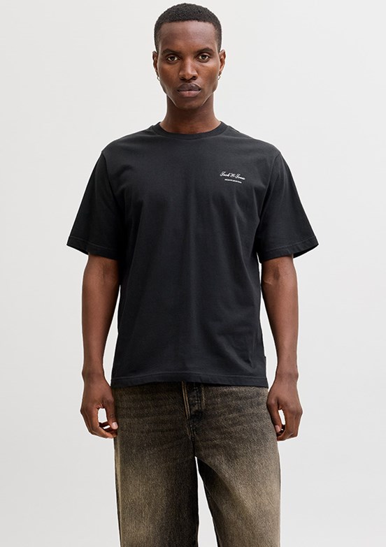 JACK&JONES JJEARCHIVE GRAPHIC TEE - 12287990 Erkek Siyah Baskılı T-Shirt