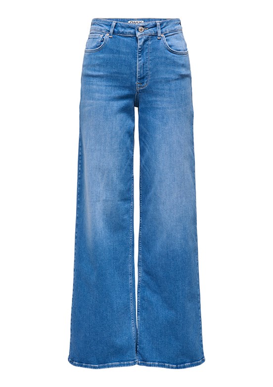 ONLY - 15363267 Kadın Çok Renkli Bol Paça Jean Pantolon